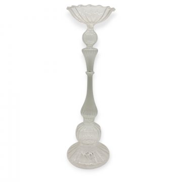 Kerzenleuchter aus Glas, gerillt