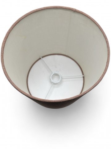 Lampenschirm, hell Braun, zylindrisch, Ø 30cm oben, H:30,50cm