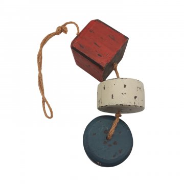 Mobile, Treib Holz bunt, Vintage