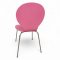 Stuhl PHOENIX, pink lackiert Chromgestell, Sitz u. Rücken Schichtholz, Rücken tailliert, B45xT43xH88