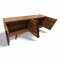 Sideboard KARE MADRID, Eiche massiv, 4-türig/ schräg zulaufend, zwei Böden, Griffe und Füße Metall schwarz, B200xT46xH86