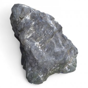 Fels / Felsblock / Stein, Filmbau, Styropor kaschiert, grau, zerklüftet, mit Moos und Flechten,ca. 80kg, H 175cm, B 165cm, T 200cm TRANSPORT NUR MIT FAHRZEUG MIT LADEBORDWAND 