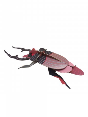 3D - Rissen Hirschkäfer aus Pappe, L: 39cm