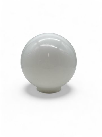 Lampenschirm, Glaskugel, weiß , Ø 16 cm