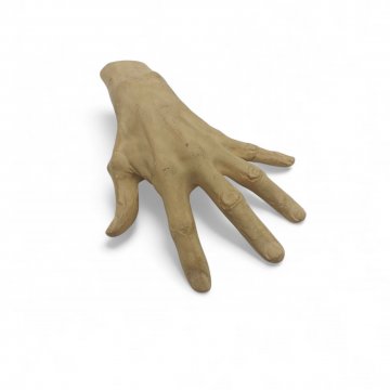 Hand, grau, gespreitze Finger, Keramik