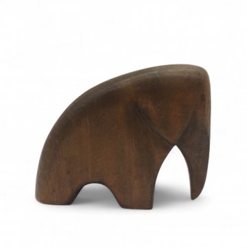 Skulptur, Elefant, Holz, abstrakte Form