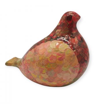 Figur, Ente aus Pappmache Papier Collage, Il PAPIRO