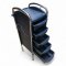 Friseurwagen, K.stoff blau, 5 Schübe, Ablage seitlich, Chromgestell, H90xB30xT38