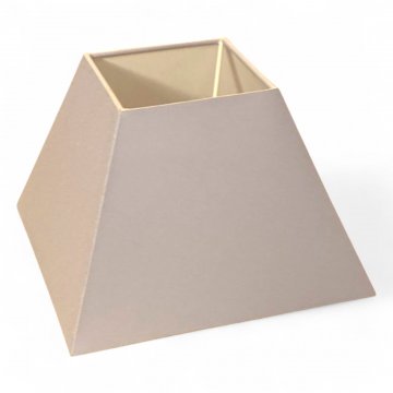 Lampenschirm, quadratisch, konisch zulaufend, flieder, unten: 20cm, oben: 10cm, h: 13cm