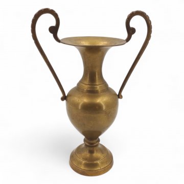 Amphorenvase, Messing, gedreht, H22