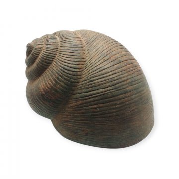 Schnecke / Schneckenhaus, Bronze mit Patina