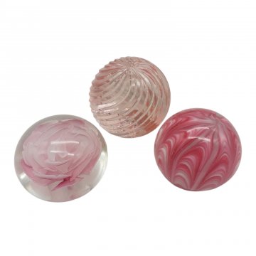 Briefbeschwerer, Glas,Kugel, verschiedene Designs