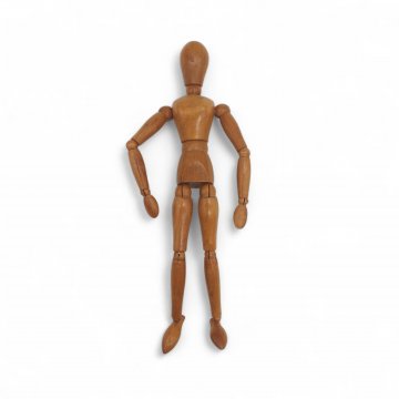 Gliederpuppe Holz natur, H.30cm
