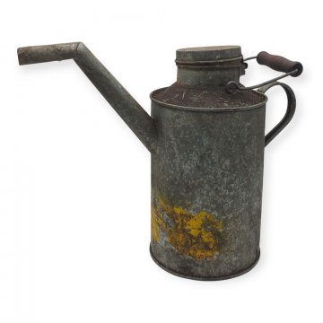 Ölkanne / Benzinkanne, verzinkt, Patina