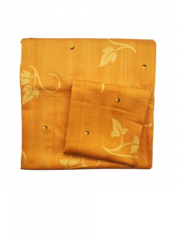 Bettwäschegarnitur 135x195cm + Kissen 75x75cm, orange, kleine Zweige