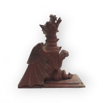 Drache, rot lackiert