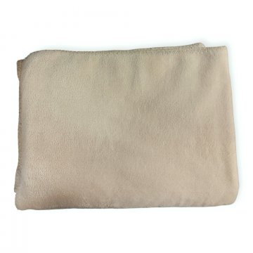 Fleecedecke 150x190, beige, flauschig, 