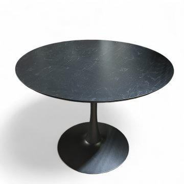 Esstisch, rund, schwarz, Trompetenfuß Ø100cm