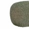 Hocker, Pouf, grün, Teddy-Stoff