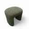 Hocker, Pouf, grün, Teddy-Stoff