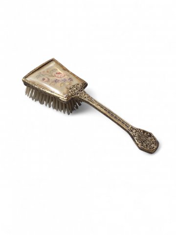 Haarbürste ROSE, Messing,L 22 cm