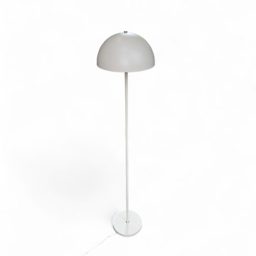 Stehlampe, beige, Metallschirm, halbrund, H: 140cm