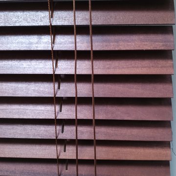 Jalousie b 100x h 230 Holz, rotbraun (Kirsche), 35mm Lamelle