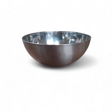 Schüssel FÜRST, mittel, Metall matt, rund, ø 18cm, H=5cm