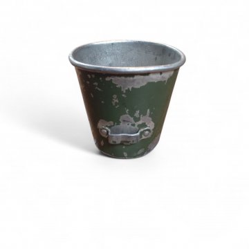 Becher, Campingbecher,Militär Trinkbecher,Tasse, Aluminium, ca. 8cm hoch, 60er Jahre