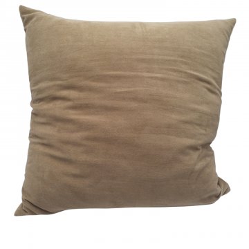 P- Kissen 50x50cm, kakao, Wildleder Optik, Polyester
