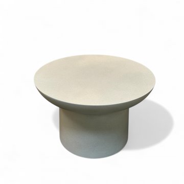 Beistelltisch, grau/beige, Faserzement, Ø60cm