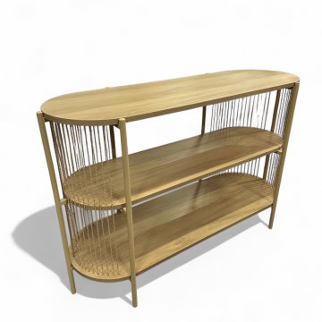 Sideboard, Eiche, 2 Böden, 124cm