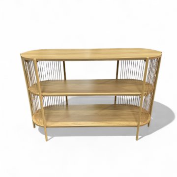 Sideboard, Eiche, 2 Böden, 124cm