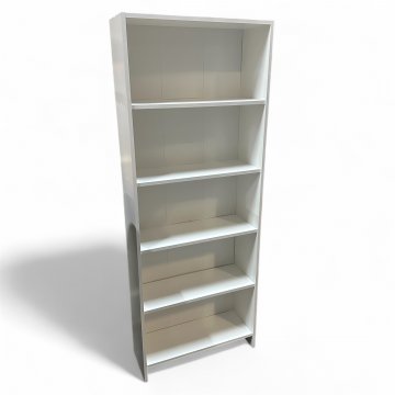 Regal, Bücherregal, 5 Fächer, weiß, Holz