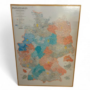 Landkarte Postleitzahlen 86x120