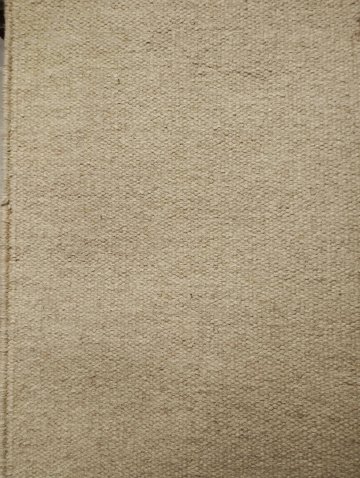 Teppich, beige, Baumwolle, gekettelter Rand, beige
