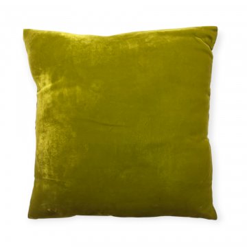 Kissen 40x40, giftgrün, Velour