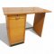 Schreibmaschinentisch, Eiche, Rolladenfach links, Wangenbein rechts, Fußleiste, L90xB50xH70