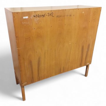 Sekretär Eiche natur, Klappfach, unten 2 Türen, Sockelfüße, B110xT40xH109