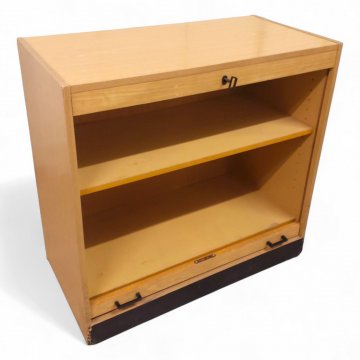 Aktenschrank, Eichedekor, Rolladentür, B78xT40xH75