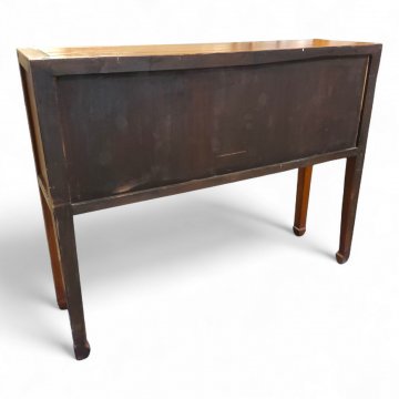 Sidetable, Konsole, Teak, ASIA, 2 Türen, 2 Schubladen, Messingbeschläge, Stollenbeine