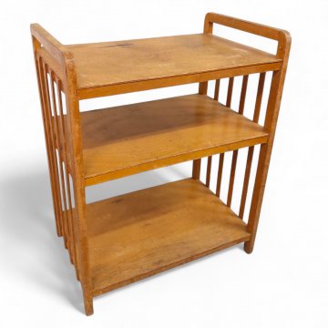 Büroregal, Eiche, 3 Böden, Seiten 4 Längsstreben, B60xT38xH76