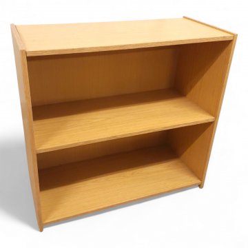 Büroregal, Eichedekor, Seiten und Rücken geschlossen, Boden, B78xT35xH75