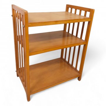 Büroregal, Buche, 3 Böden, Seiten 4 Längsstreben, B60xT38xH76