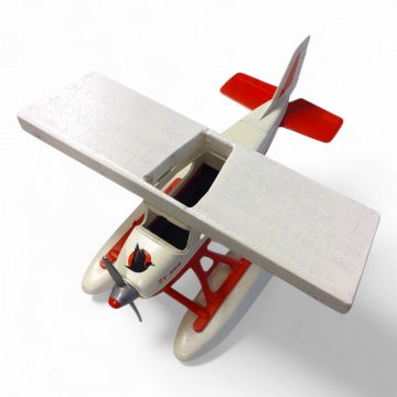 Playmobil Wasserflugzeug, K.stoff, rot weiß, L30