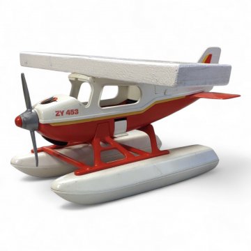 Playmobil Wasserflugzeug, K.stoff, rot weiß, L30