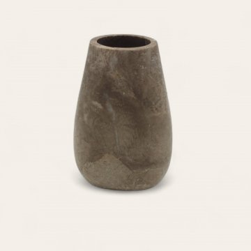 Zahnbürstenhalter, Naturstein, beige/grau