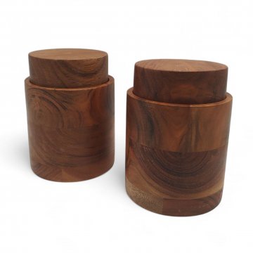 Deckeldose / Schatulle, Holz/Nußbaum, poliert, diverse Ausführungen, bis 20cm
