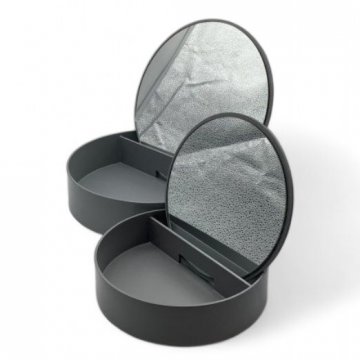 Kosmetikbox, SPA, grau, D: 26cm