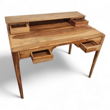 Sekretär BROOKLYN, Indisch Palisander, 4 Schübe, 1 Ablage oben, Ecken gerundet leicht facettiert, B110xT70xH87